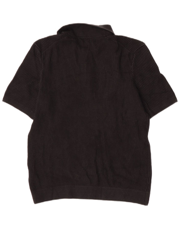 Polo regolare da uomo Cos piccola in cotone nero