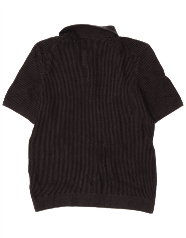 Polo regolare da uomo Cos piccola in cotone nero