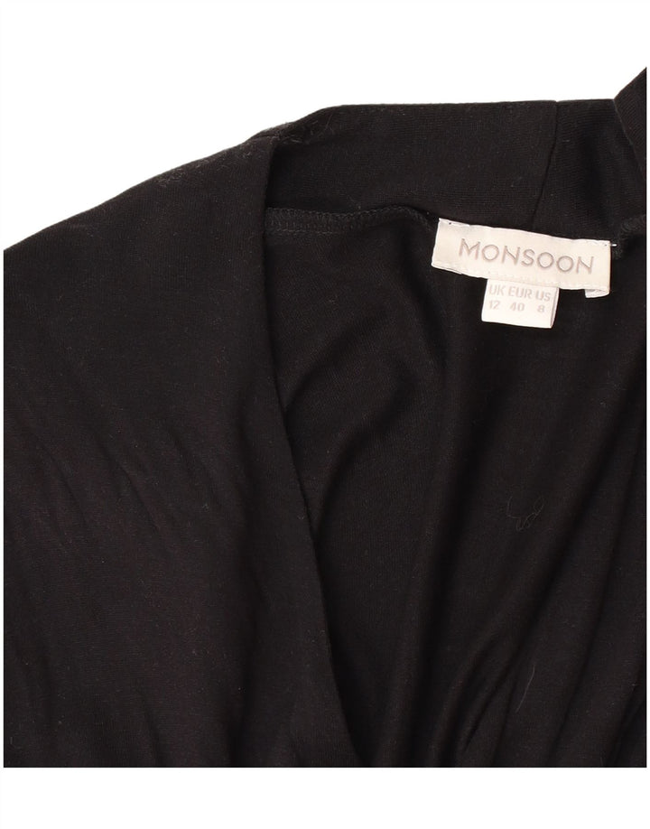 Abito lungo senza maniche da donna Monsoon UK 12 medio nero