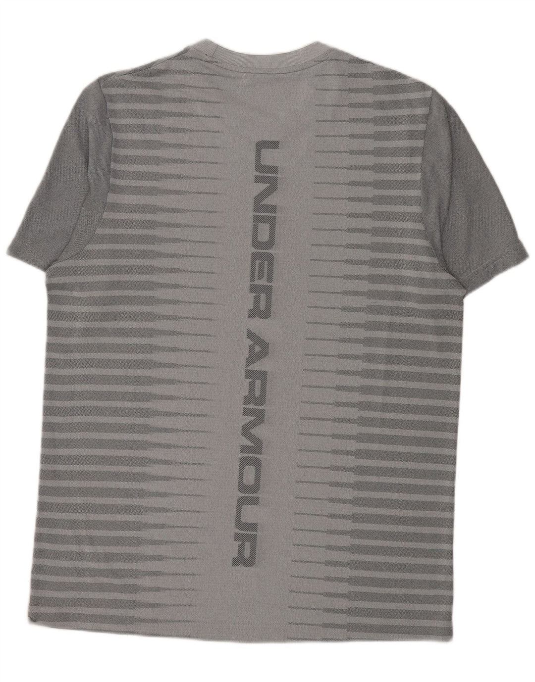 Maglietta grafica da uomo Under Armour Top a righe grigie grandi