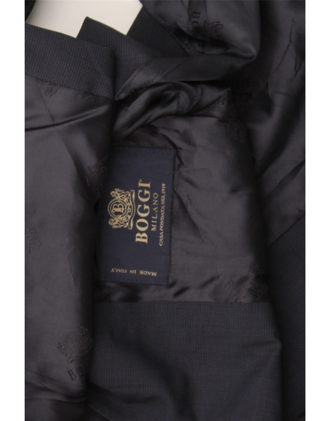 Giacca blazer da uomo a 3 bottoni Boggi UK 36 Small Blu Navy