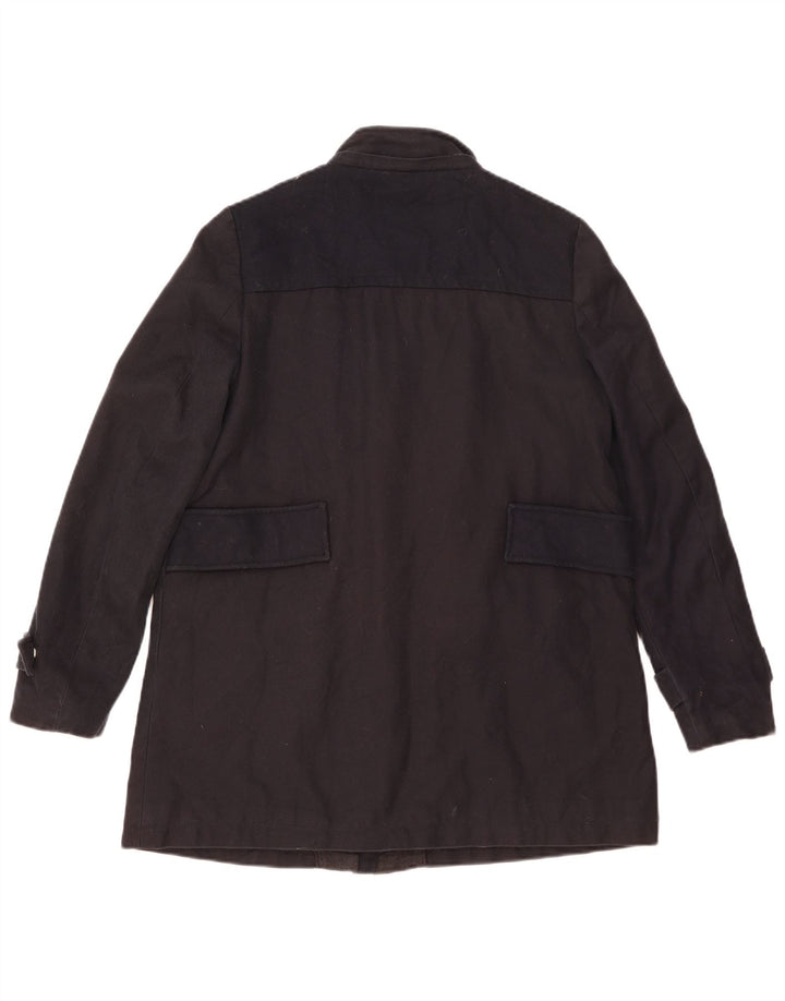 Cappotto giacca a vento da donna Zara UK 14 cotone blu navy medio