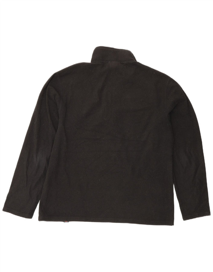 Maglione in pile da uomo The North Face con zip e collo in poliestere nero medio