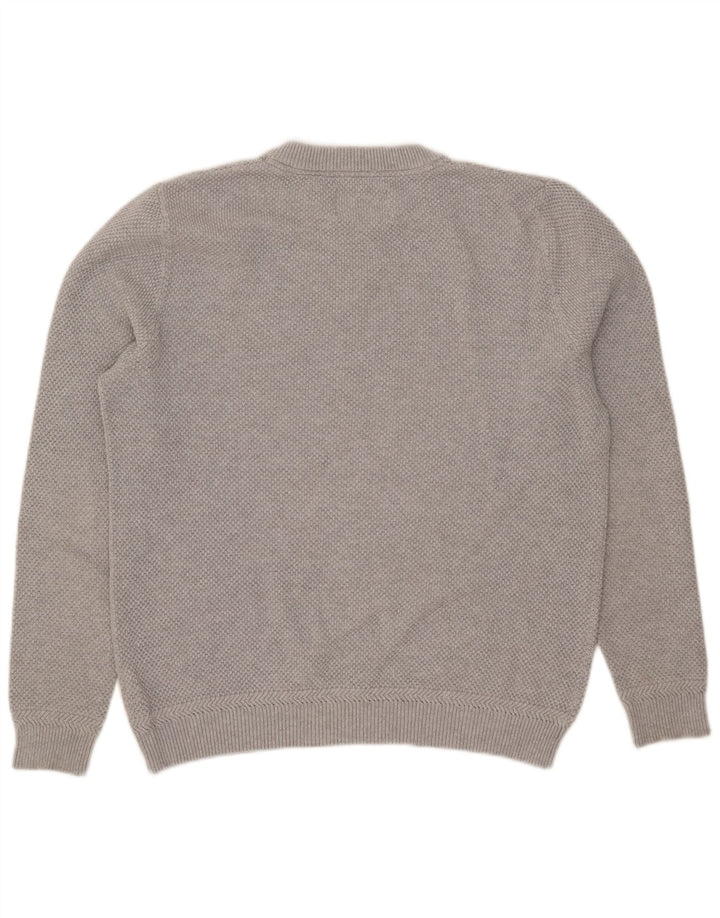 Maglione maglione girocollo da uomo Jack Wills grande cotone grigio