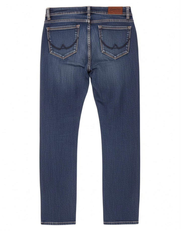 SUPERDRY Womens Imogen Slim Jeans W24 L28 Blue Viscose