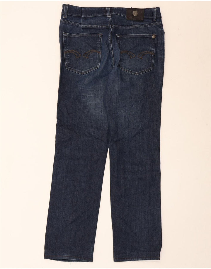 Jeans Dritti Uomo TRUSSARDI W35 L30 Blu Navy Cotone