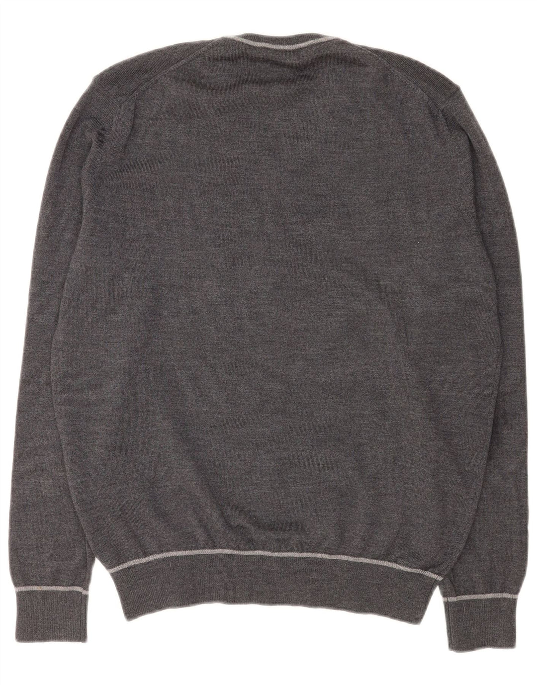 Maglione da uomo con scollo a V Marina Yachting grande lana grigia