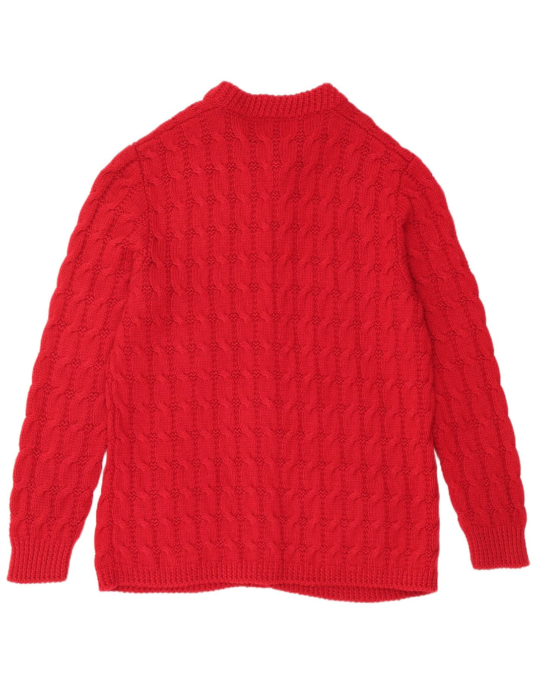 Maglione cardigan da donna VINTAGE UK 20 2XL Rosso