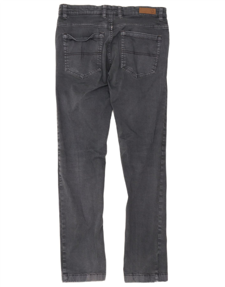 Pantaloni casual dritti da uomo DACK'S vestibilità regolare IT 46 Small W31 L30 Grigio