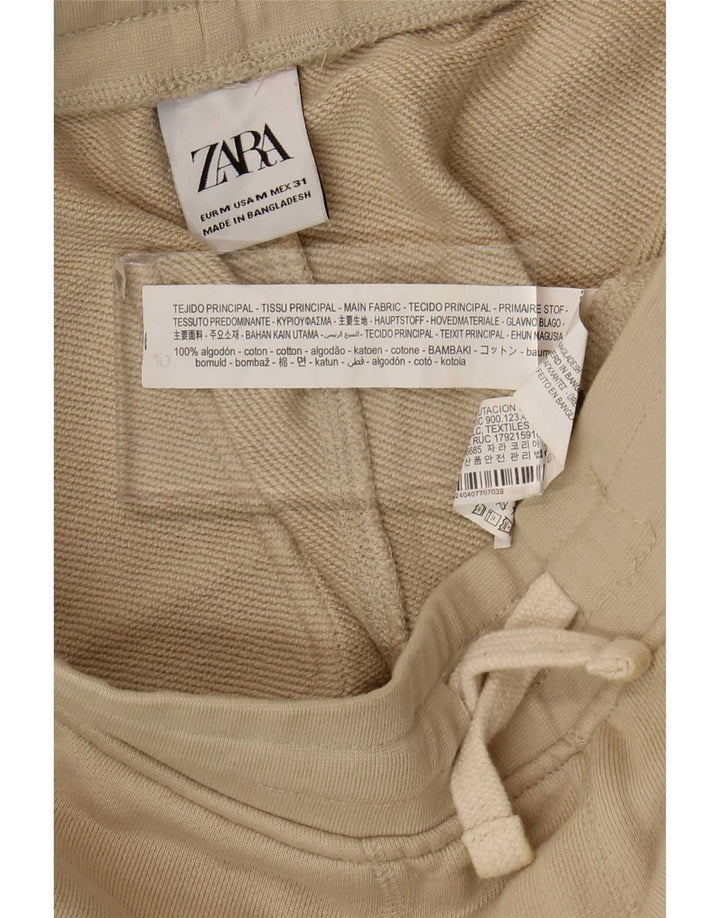 Pantaloni da tuta da uomo Zara Joggers in cotone beige medio