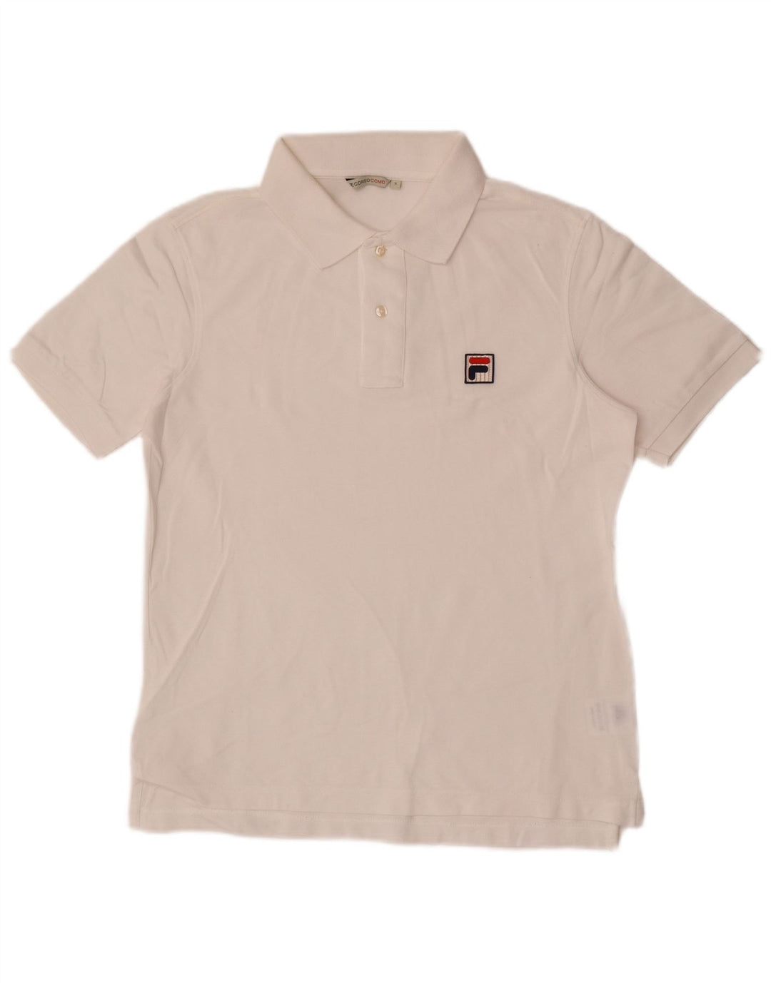 Polo da uomo Fila Small in cotone bianco