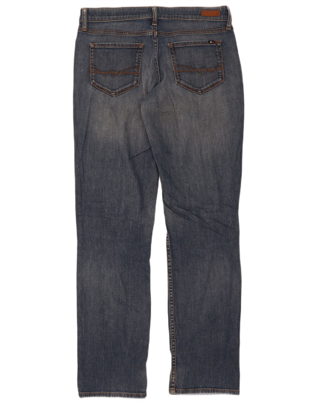 Jeans dritti da donna Tommy Hilfiger W28 L32 cotone blu