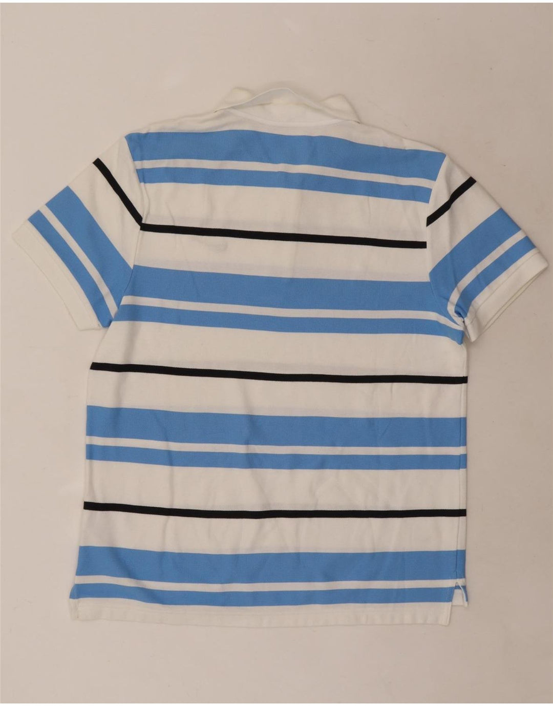 Polo Nike da uomo in cotone a righe grandi bianche