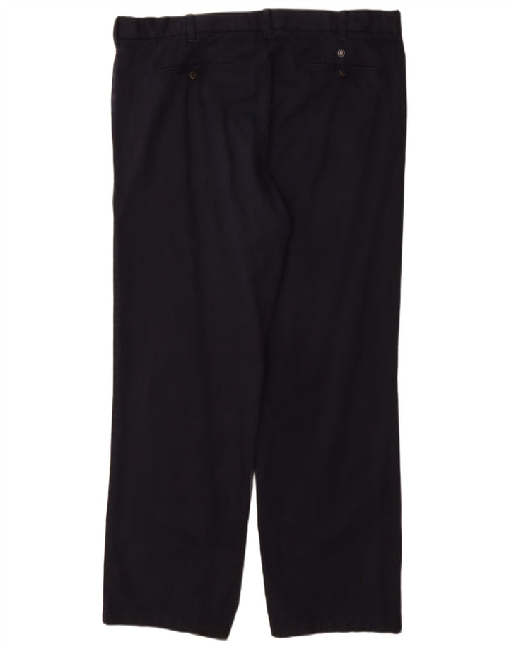 Pantaloni chino dritti Marks & Spencer da uomo blu Harbour W40 L33 Navy