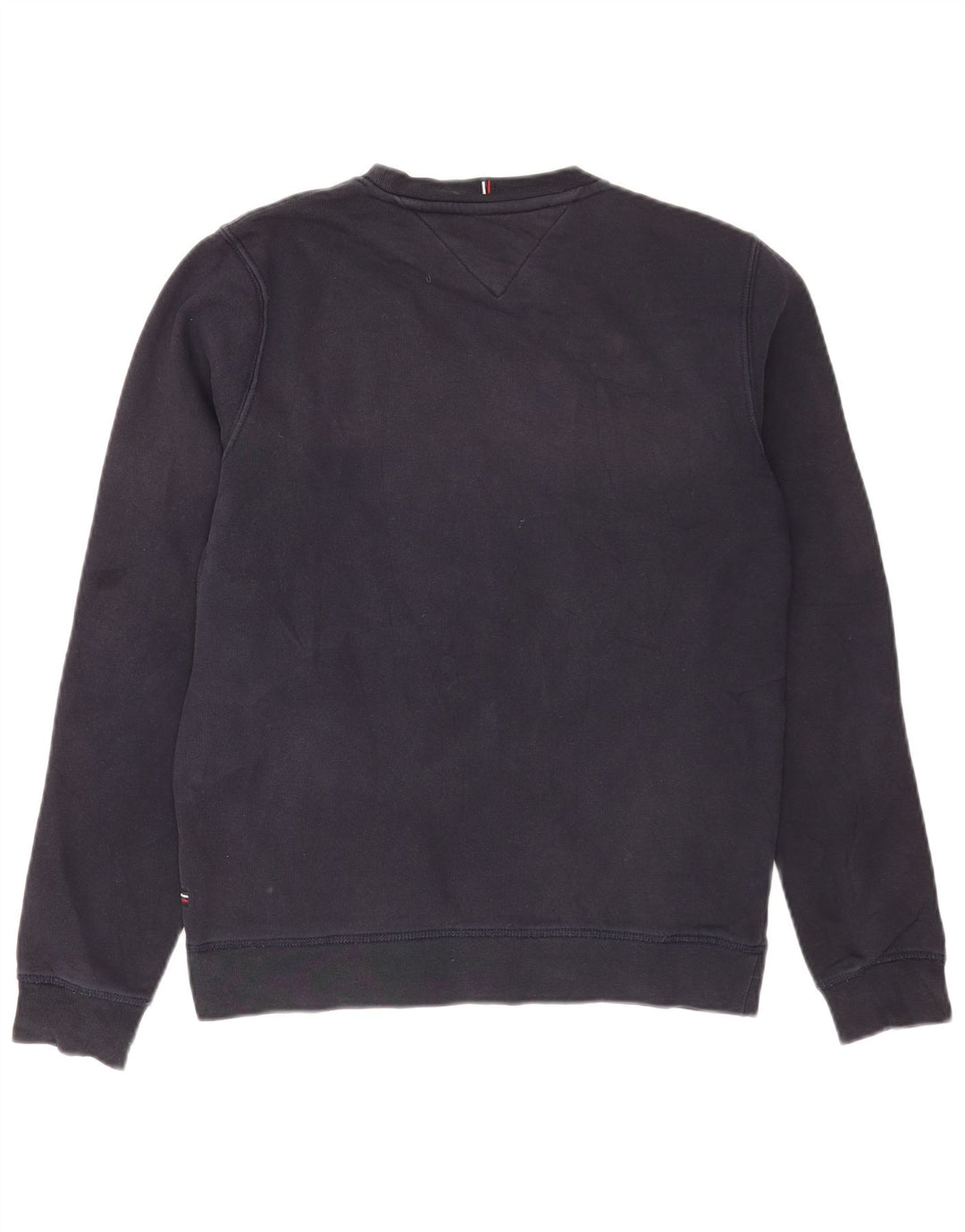 Tommy Hilfiger Felpa grafica da uomo Maglione piccolo cotone blu navy