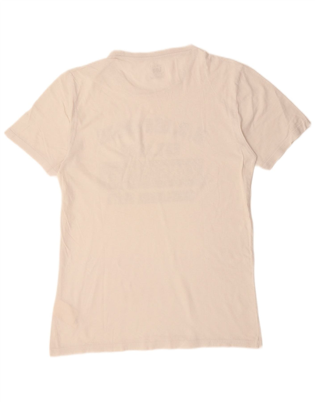 T-shirt grafica da uomo con vestibilità regolare LEE, in cotone bianco sporco medio