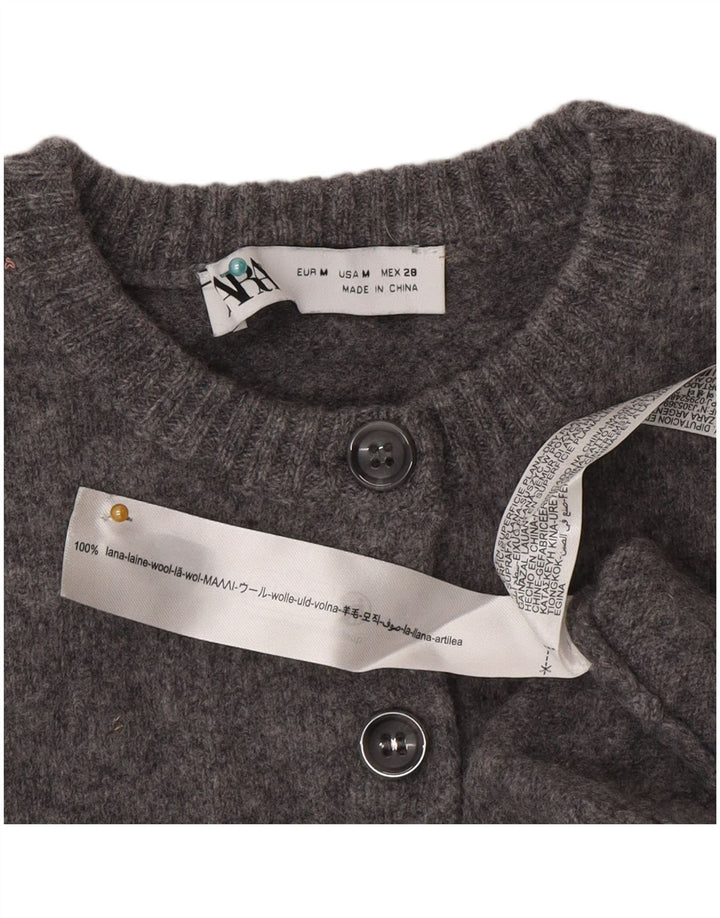 Maglione Bolero da donna Zara UK 12 Lana grigio medio