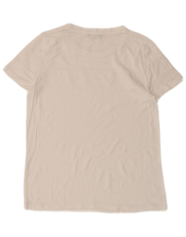 T-shirt da donna Benetton Top UK 10 piccola bianca