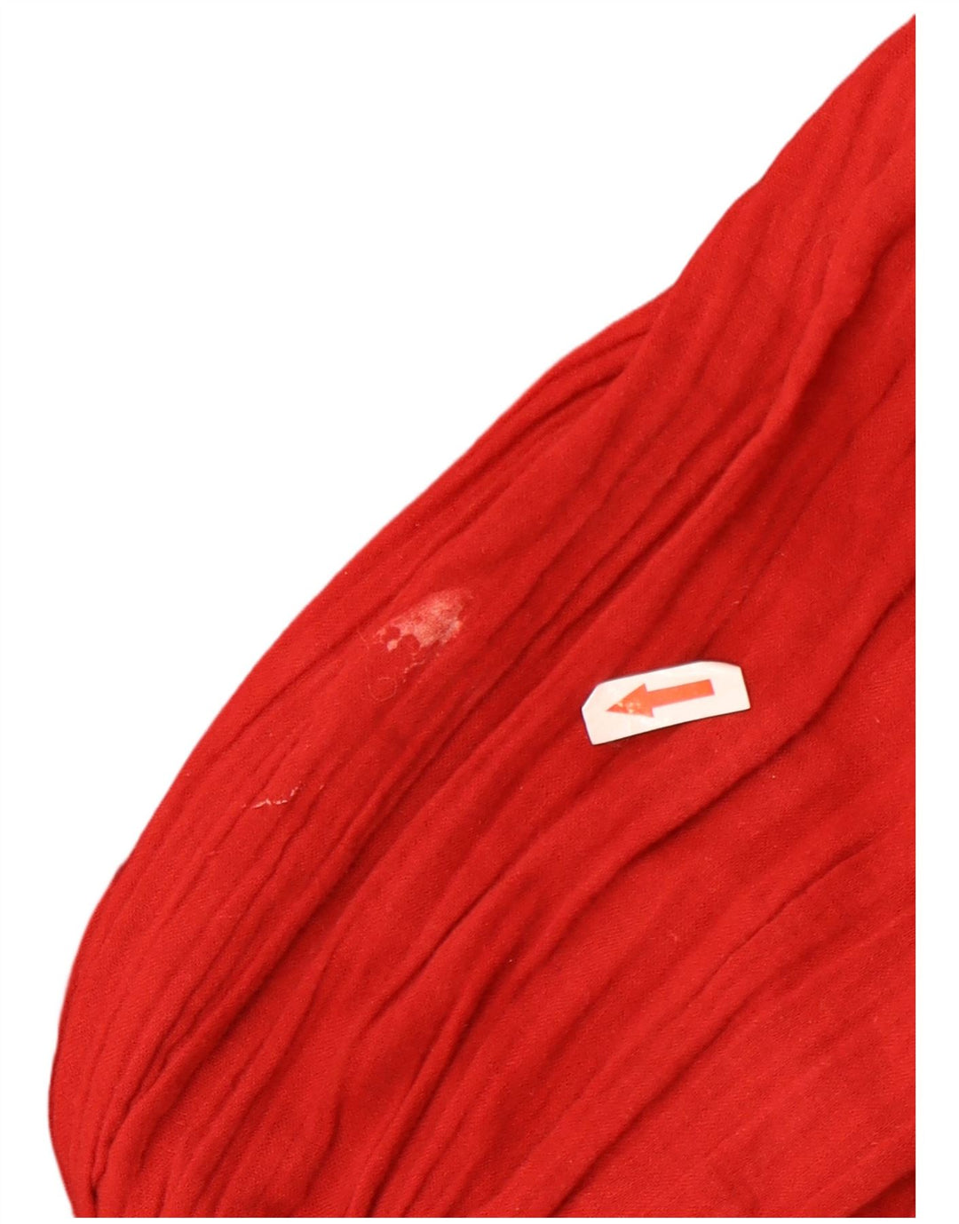 Camicetta corta a maniche lunghe da donna Zara UK 10 piccola rossa in poliestere