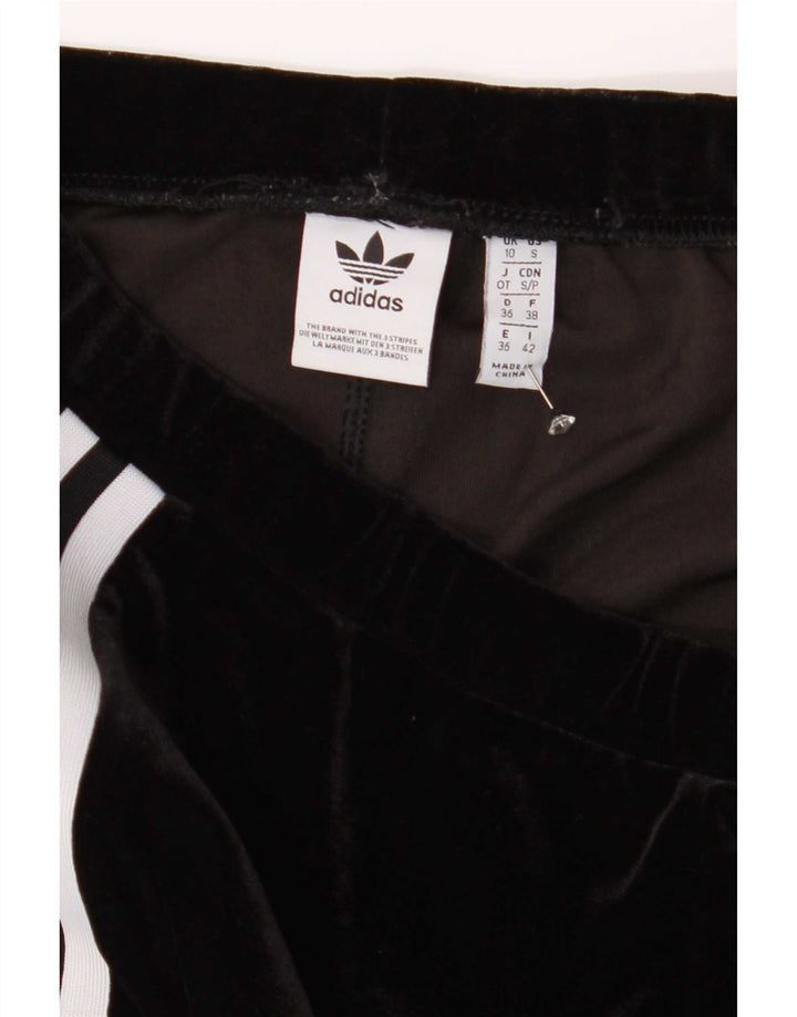 Leggings in velluto da donna Adidas UK 10 piccoli neri
