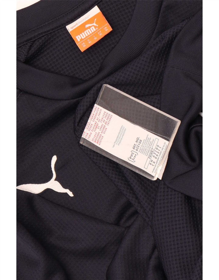 Felpa da uomo Puma Jumper XL Blu navy Colourblock in poliestere