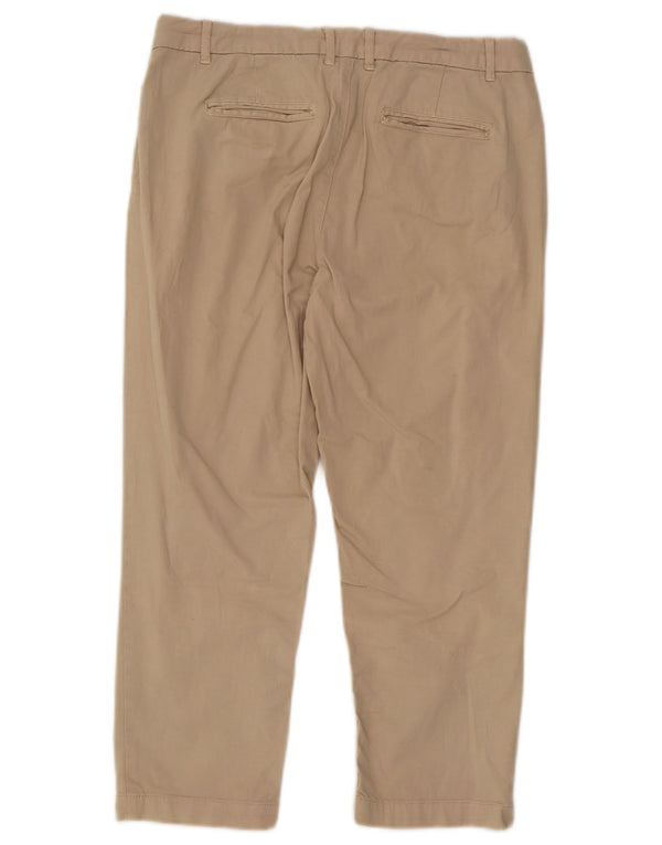 Pantaloni Capri da donna Fat Face UK 10 Small W28 L22 Cotone beige