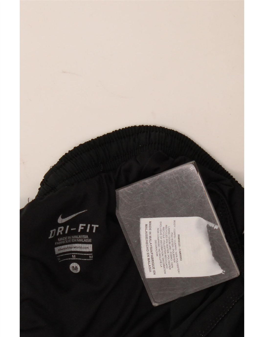 Pantaloncini sportivi Nike da donna Dri Fit UK 12 medio nero poliestere