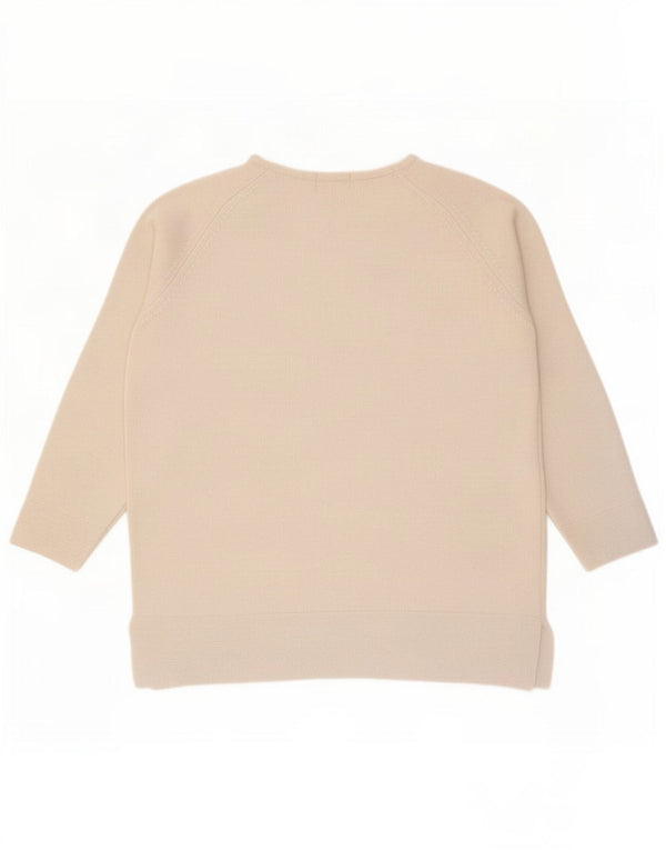 Maglione da donna Marks & Spencer con scollo a barca con maniche a 3/4 UK 10 piccolo grigio