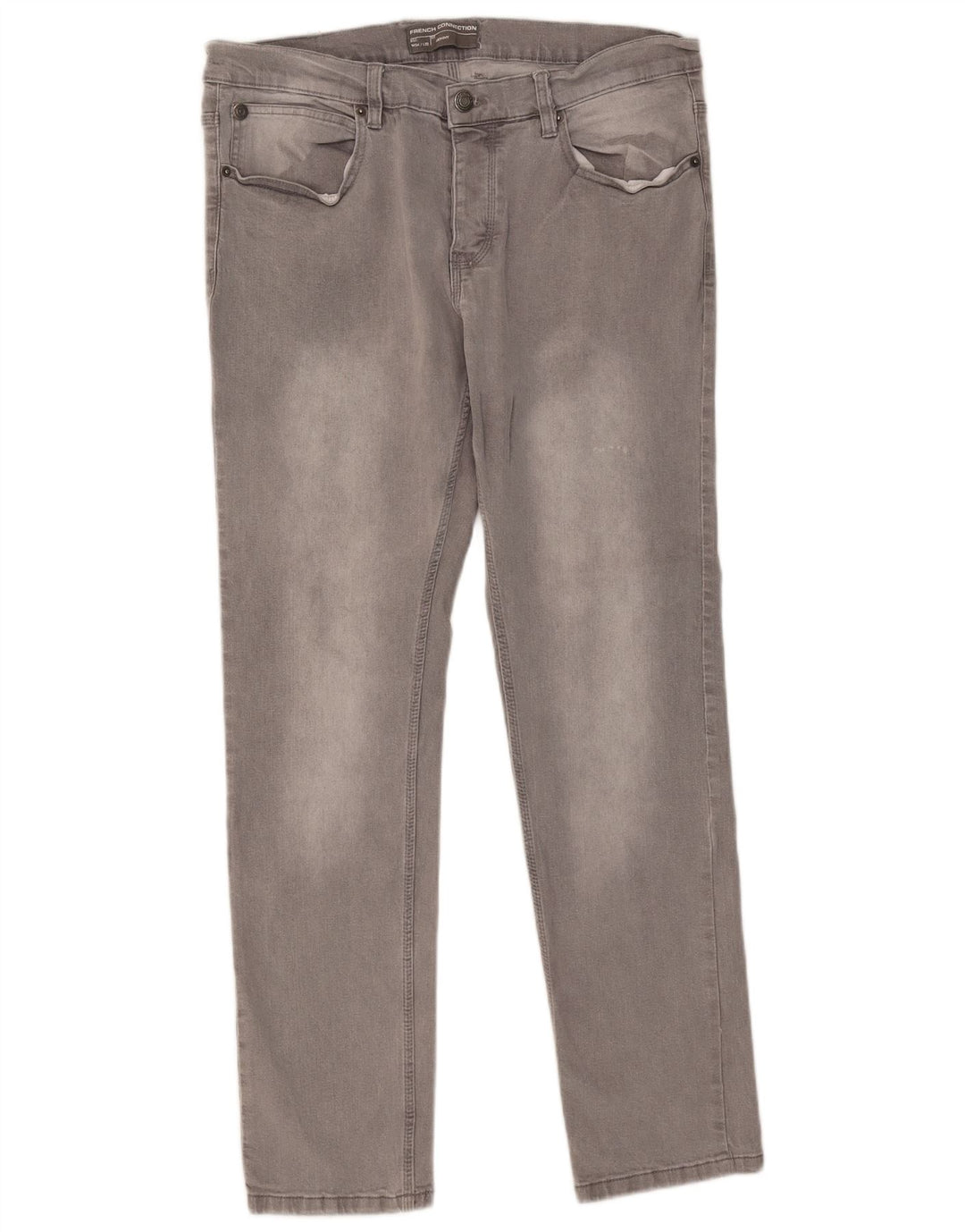 Jeans skinny da uomo French Connection W34 L32 cotone grigio