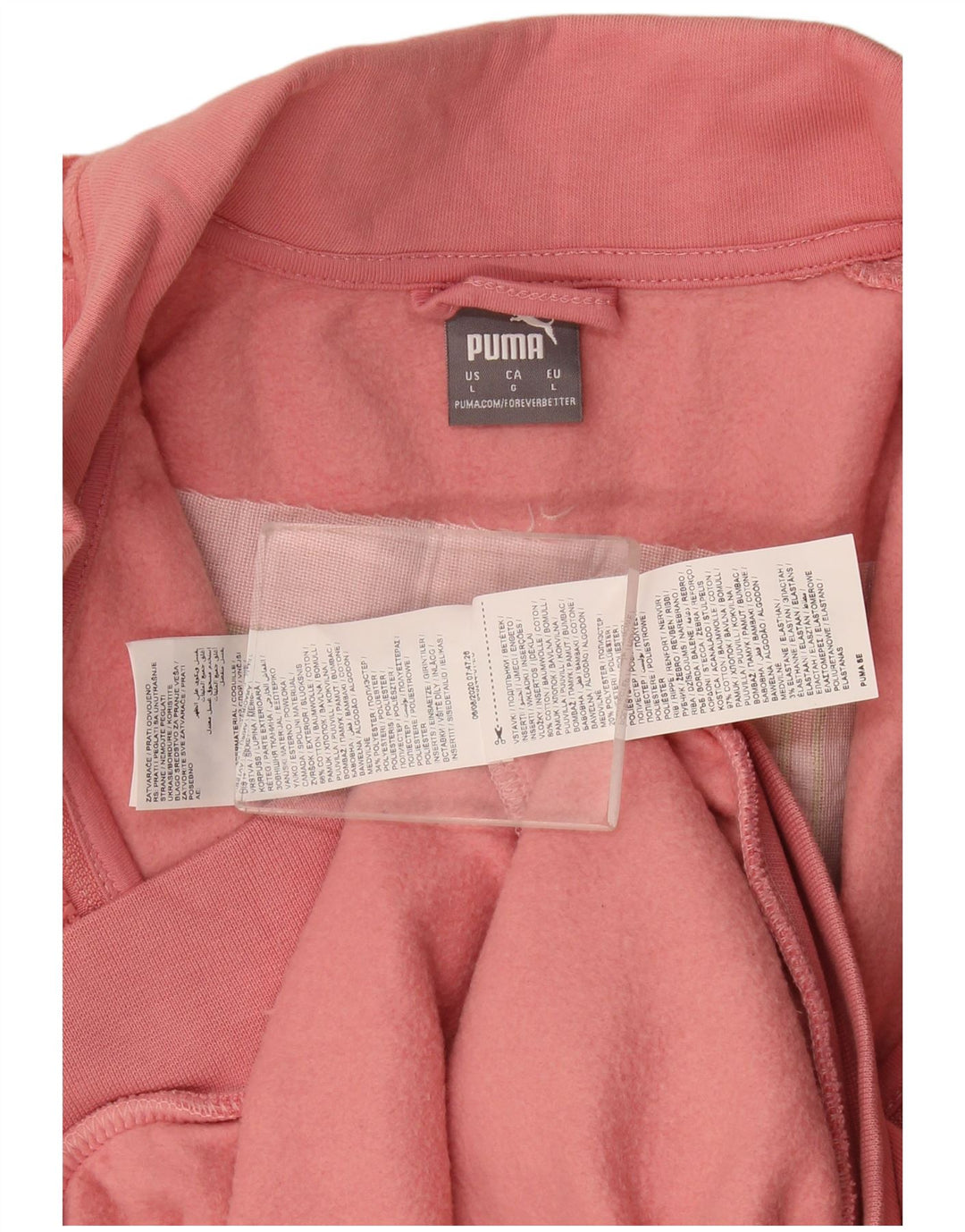 Giacca da ginnastica da donna con grafica Puma UK 16 Large Rosa Cotone