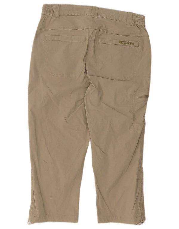 Pantaloni capri cargo da donna Mountain Warehouse UK 12 medi W30 L19 Beige