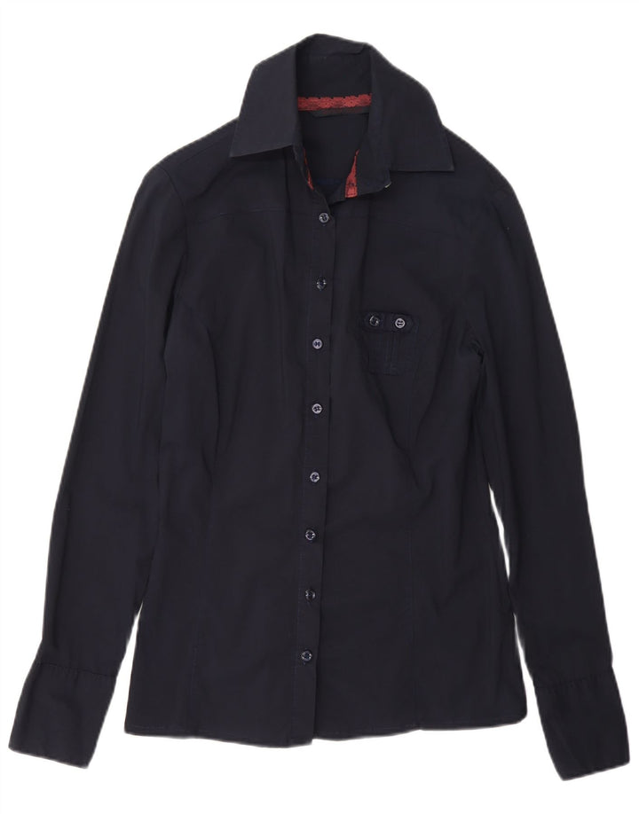 Camicia da donna Silvian Heach UK 12 medio blu navy
