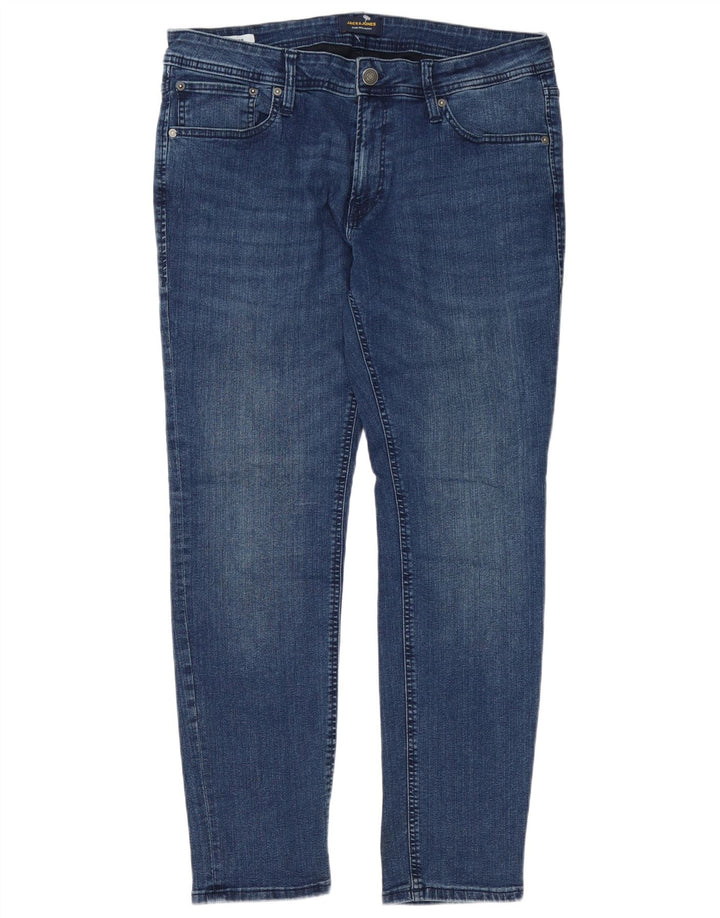 Jeans slim da uomo Jack & Jones W36 L32 cotone blu