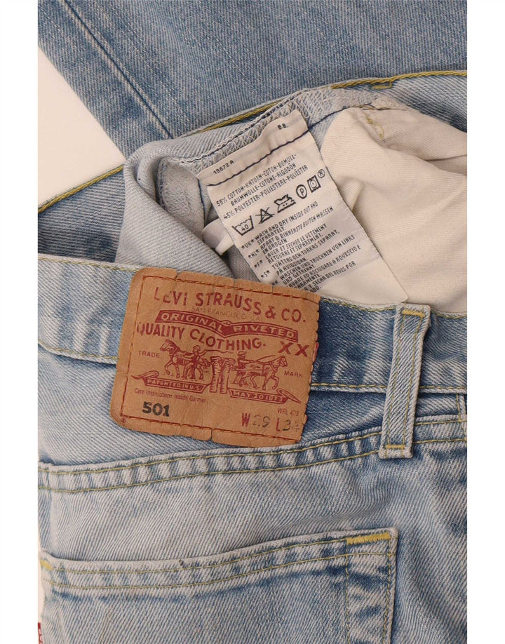 Jeans dritti Levi's 501 da donna W29 L31 cotone blu