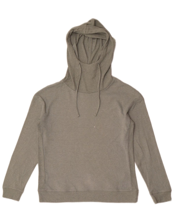 Maglione maglione con cappuccio da donna Fat Face UK 8 piccolo poliestere kaki