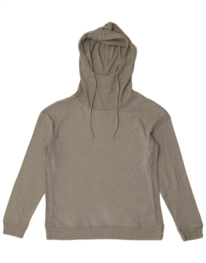Maglione maglione con cappuccio da donna Fat Face UK 8 piccolo poliestere kaki