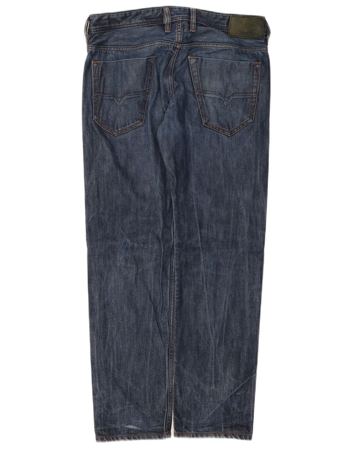 DIESEL Jeans Koolter Regular Slim affusolati da uomo W32 L30 cotone blu
