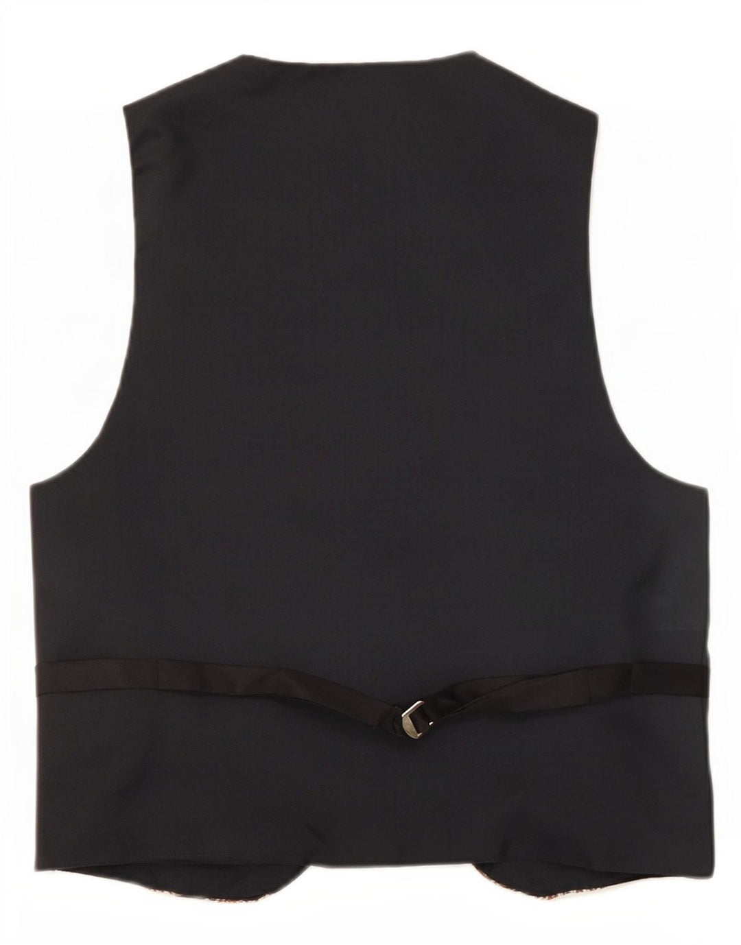 Gilet da uomo vintage in poliestere geometrico marrone medio