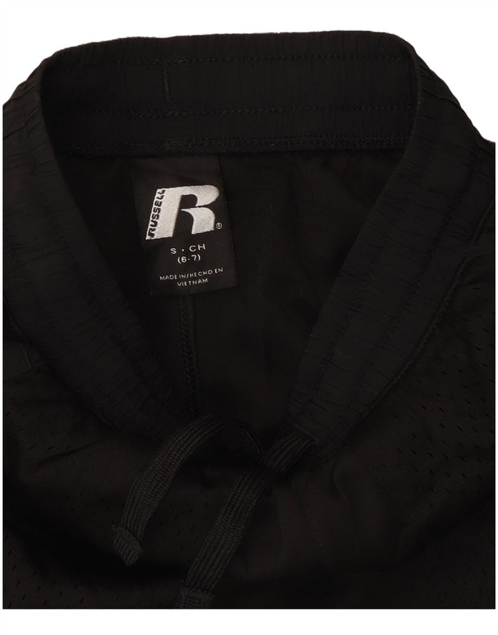 Pantaloncini sportivi da ragazzo Russell Athletic 6-7 anni piccoli neri
