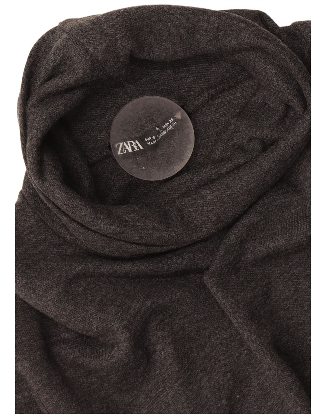 Abito maglione oversize da donna Zara con maniche a 3/4 UK 10 piccolo grigio