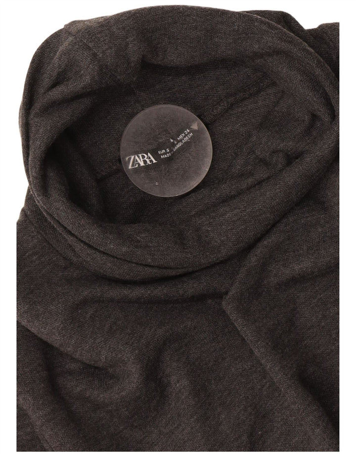 Abito maglione oversize da donna Zara con maniche a 3/4 UK 10 piccolo grigio