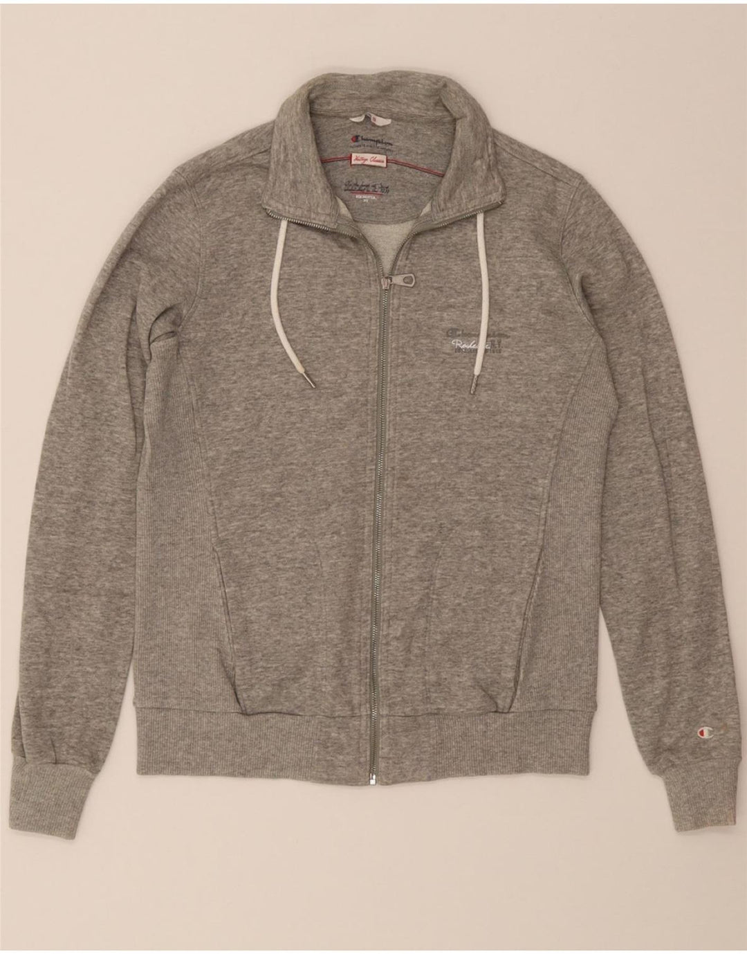 CHAMPION Womens Heritage Classics Tracksuit Top Jacket UK 10 Small Grey Vintage Champion and Second-Hand Champion from Messina Hembry 