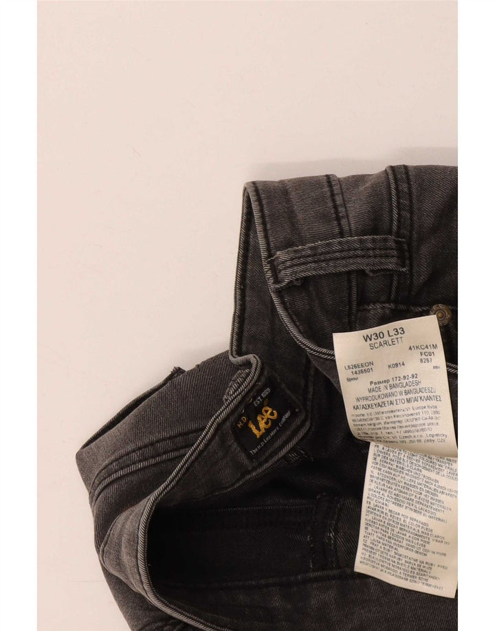 Jeans skinny da donna Lee W30 L33 cotone grigio