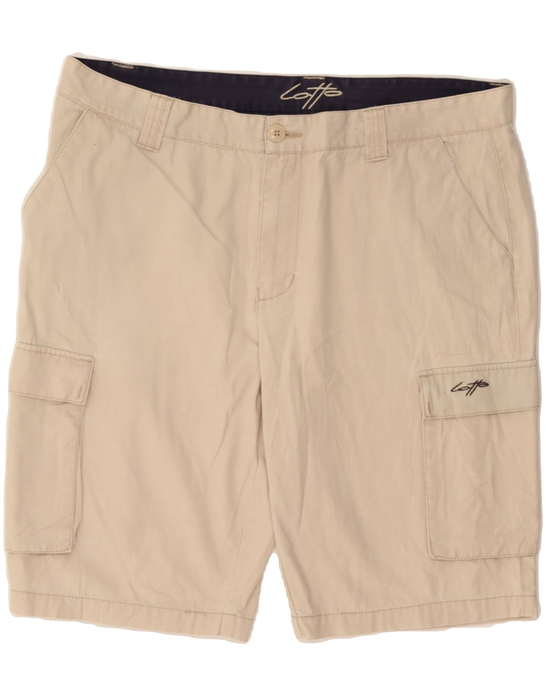 LOTTO Mens Cargo Shorts 2XL W38 Beige Vintage Lotto and Second-Hand Lotto from Messina Hembry 