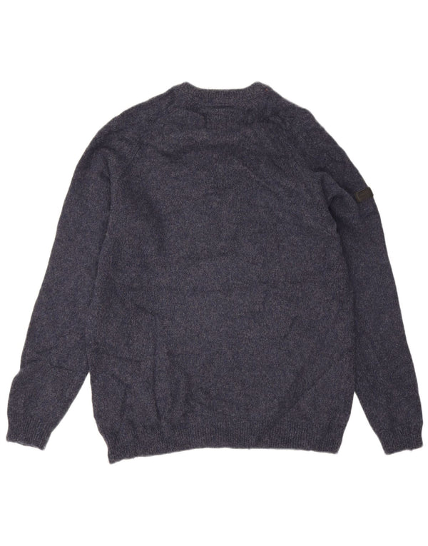 Maglione maglione girocollo da uomo Superdry 2XL cotone blu navy