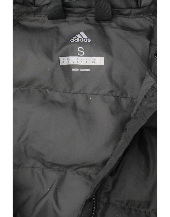 Giacca imbottita con cappuccio da uomo Adidas UK 36 piccola poliestere nera