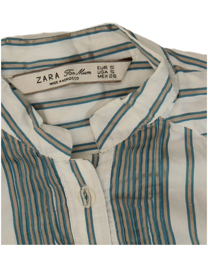 Maglia pullover da donna Zara UK 10 piccola a righe bianche