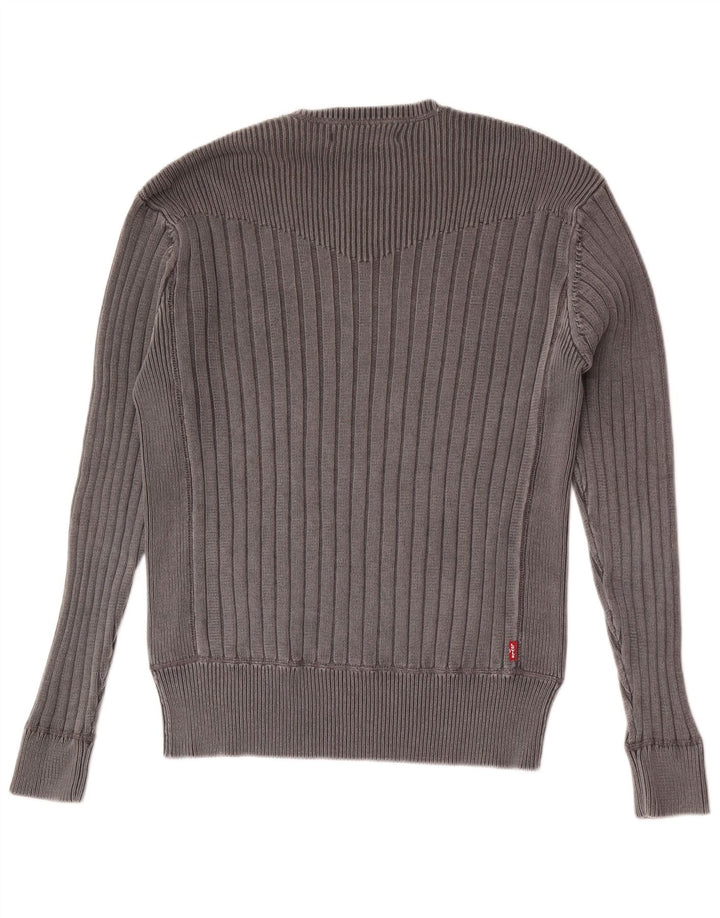 Levi's Uomo Maglione Girocollo Maglione Grande Cotone Grigio