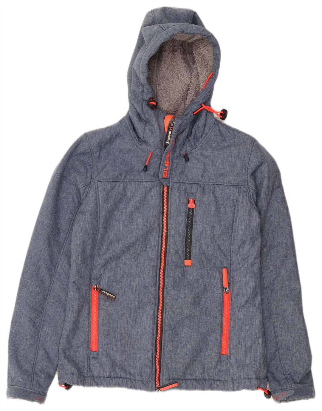 Giacca a vento grafica da donna Superdry UK 14 Blu medio