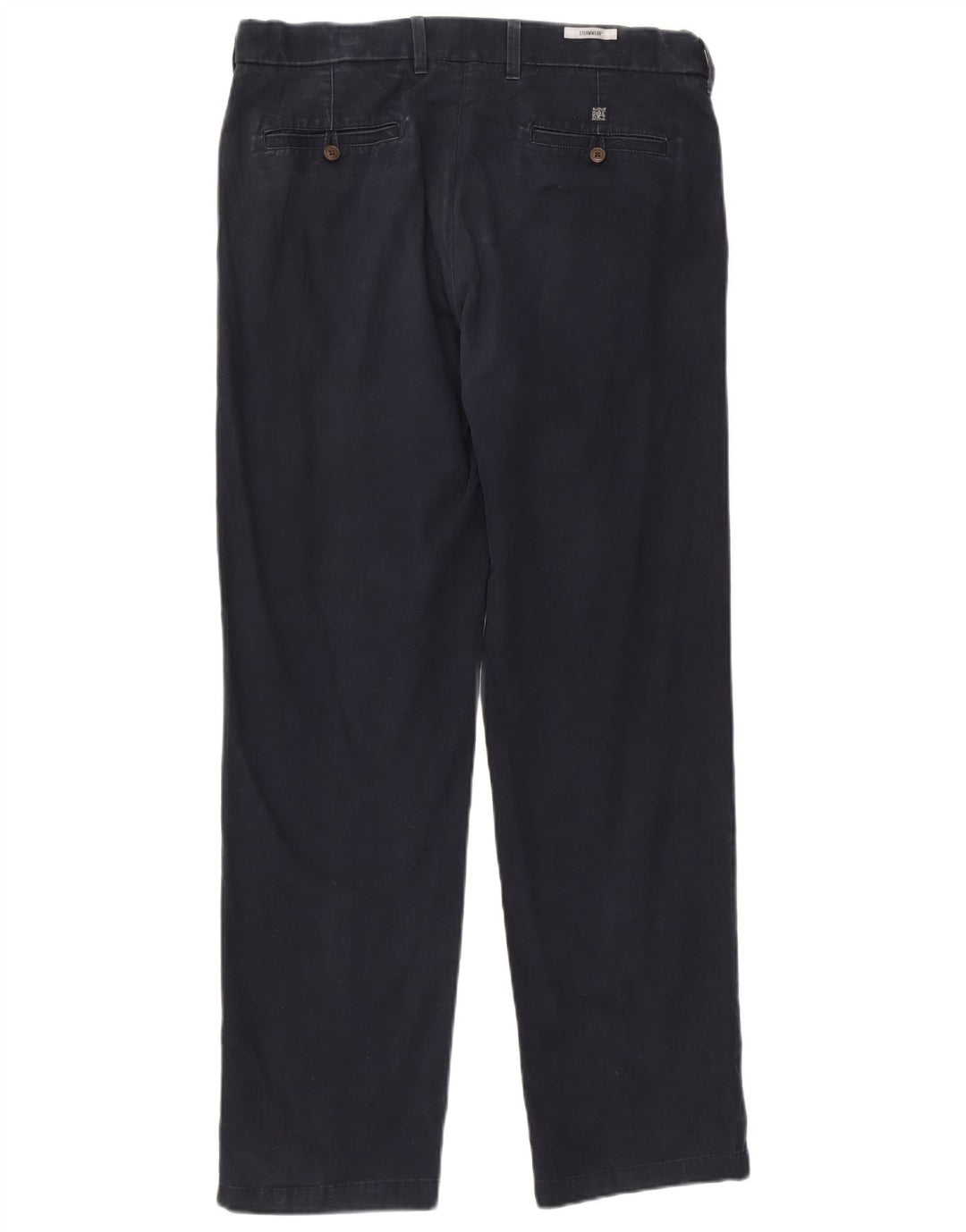 Pantaloni chino regolari da uomo Marks & Spencer W36 L33 cotone blu navy